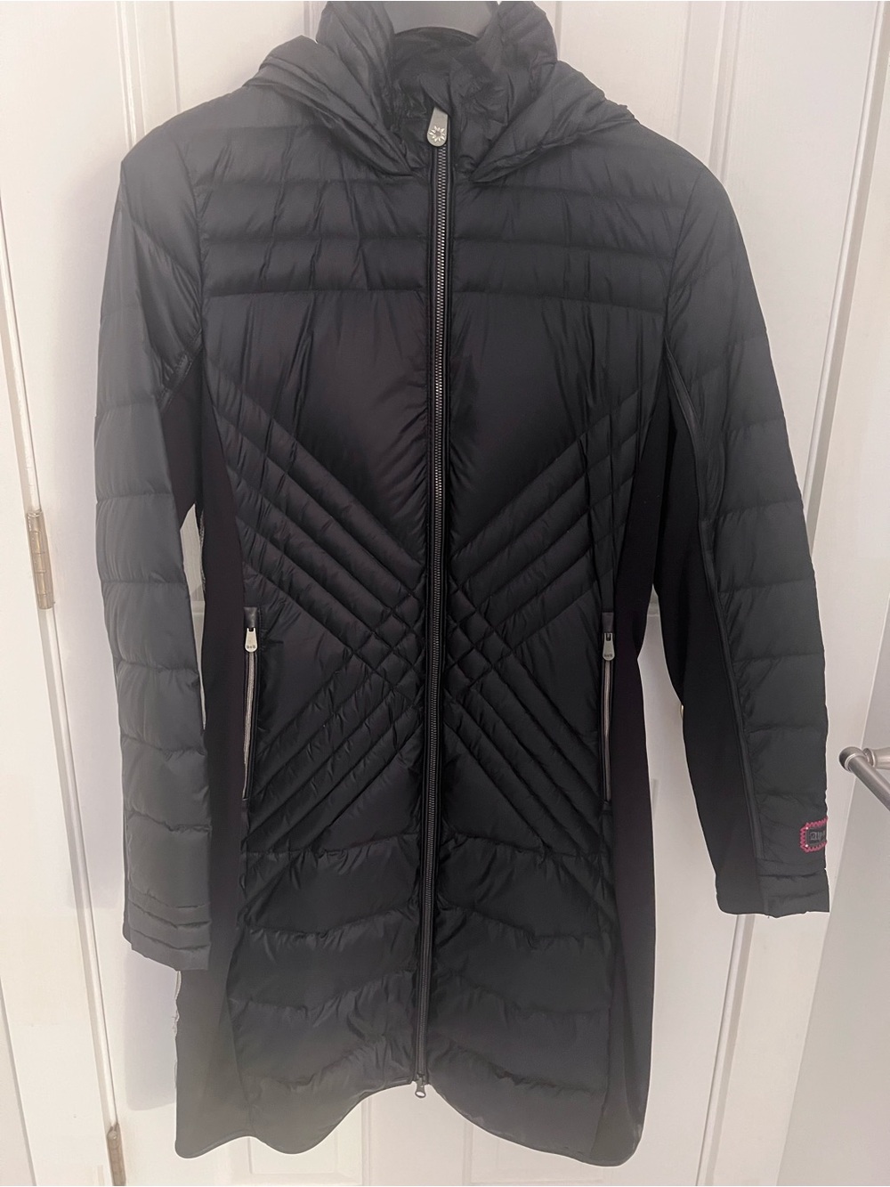 Women's Alp N Rock Black Quilted Hooded Coat